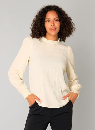 YEST Ocean Essential Tops - Sandy White - maat 36