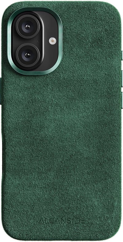 iPhone 16 Plus - Alcantara Case - Midnight Green