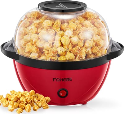 Popcorn Machine - Popcorn Popper - Filmavond Thuis - Snelle Bereiding - 35 Liter - Rood