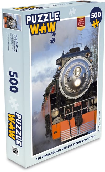 Puzzel Een vooraanzicht van een stoomlocomotief - Legpuzzel - Puzzel 500 stukjes