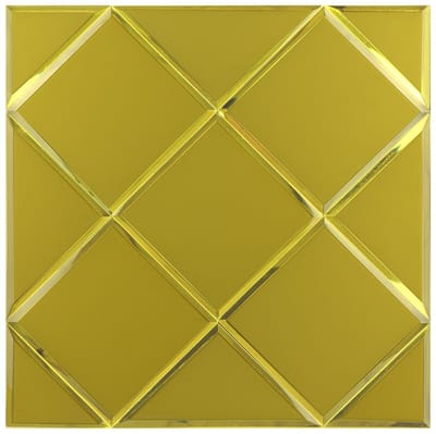 Zelfklevende Mozaïek Tegel - Afimona Gold Glass Mat - Goud Mat - 300x300x4mm