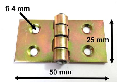 Gegalvaniseerde Scharnier 25x50 mm - Stevig en Roestbestendig