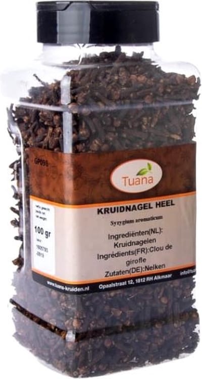 Tuana Kruiden - Kruidnagel Heel - Strooibus 300 Gram - Tuanashop - GP-K-0046