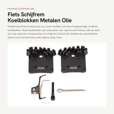 Dailygoods- Koelblokken Snelle Warmteafvoer - Remblokken Fiets - Schijfremblokken - Compact - Eenvoudige Installatie - Geschikt voor Mountainbikes/Racefietsen