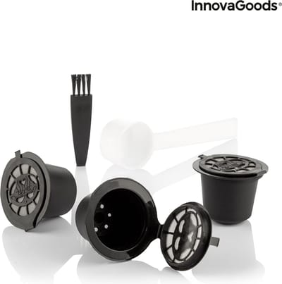 Set van 3 herbruikbare koffiecapsules Recoff InnovaGoods