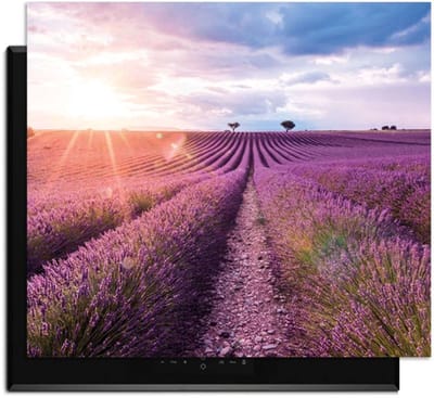 KitchenArt - Lavender Horizon – Inductie Beschermer - 52x35 cm - Kookplaat Beschermer - Luxe Afdekplaat Inductieplaat - Anti-slip & Oprolbaar - Beschermmat Inductiekookplaat