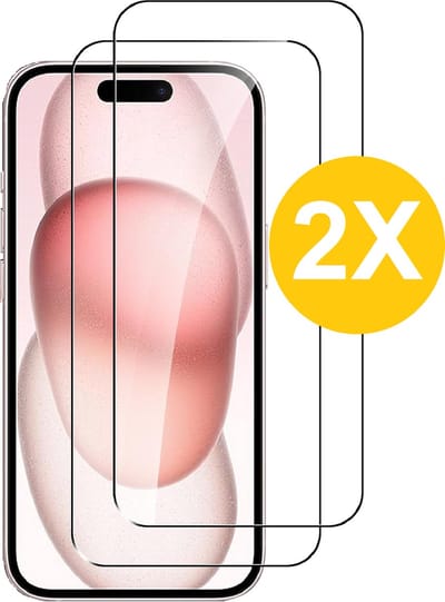 Screenprotector Geschikt voor 15 - Beschermglas - gehard glas – tempered glass - 2 Stuks