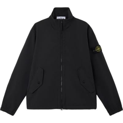 Stone Island SS26 Collection Printemps Été Col Montant Insert Diagonal Sac à Main Double Fermeture Éclair Logo Bras Gauche Veste L1S154100022S0A22-V0029 M