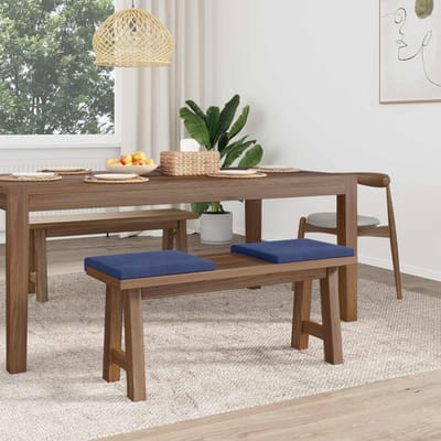 vidaXL - Bankkussen - 2 - st - fluweel - Politieblauw - Diepte - 35 - cm
