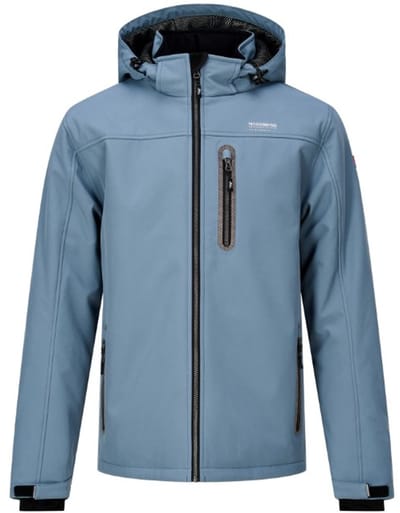 Nordberg - Jas Nick ice blue padded softshell winterjas - Maat XL