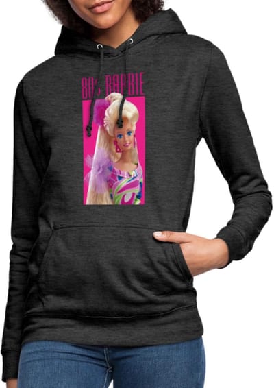 Barbie Portret Karakter Jaren 80 Hoodie Dames