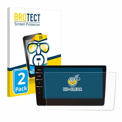 BROTECT - Screenprotector voor Volkswagen Tiguan Allspace 2019 Discover Pro 9.2" 2019 - Folie Beschermfolie transparant 2 Stuks