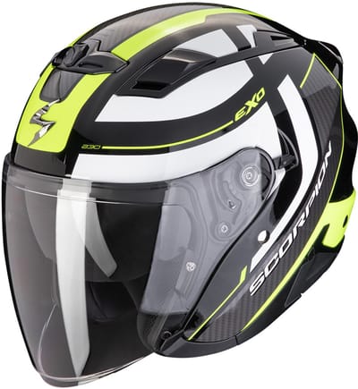 Scorpion EXO-230 Pul Zwart Neon Geel Jet Helm - Helm