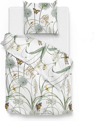 Zohome Tamar Dekbedovertrek - Eenpersoons - 140x200/220 cm - White
