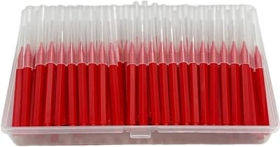 Interdentale Borstels - Tandenstokers Mondhygiëne - Tussen Tanden Reinigen - Zachte Tandvlees Haren - 140 Stuks - Rood