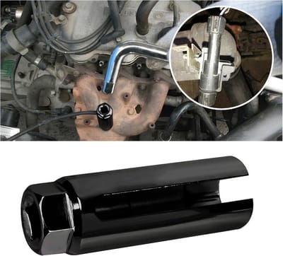 Universele auto O2-zuurstofsensor afstand sokkel drive tool bus - voor zuurstofsensor motorfiets auto demontagegereedschap - zwart .