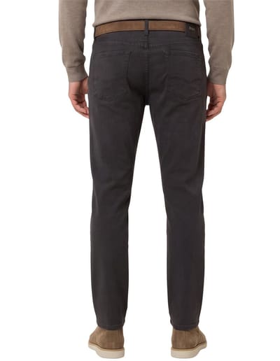 jeans Brax Chuck antraciet katoen effen