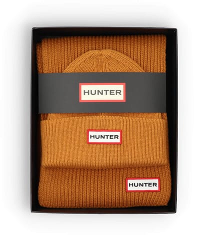 Hunter - Jura Scarf and Beanie Box Set Biscuit - Maat ONE