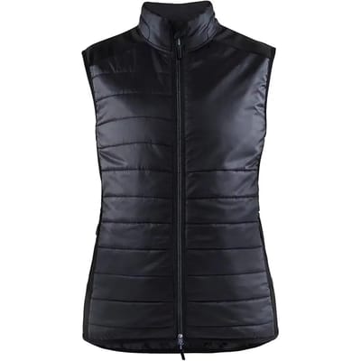 Blaklader Dames bodywarmer gevoerd 3864-2030 - Zwart/Donkergrijs - L