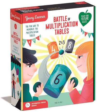 Clementoni Young Learner Bordspel - Tafels Leren - Multiplication Tables Spel - Educatief Rekenspel - Wiskunde Spel - 7+ Jaar