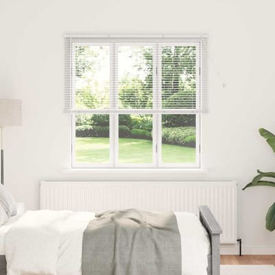 vidaXL - Venetiaanse - jaloezie - Wit - 175 - x - 140 - cm - 25 - mm - Aluminium