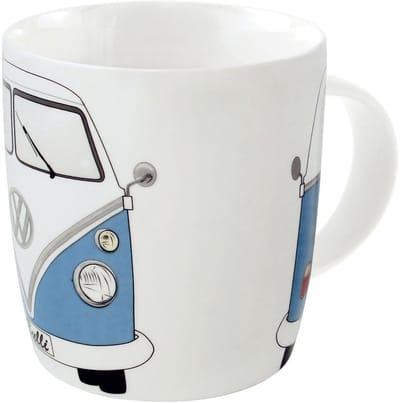 BRISA VW Collection - Volkswagen Keramiek Koffie-Thee-Cappuccino-Kop-Mok-Haferl Mok voor Keuken T1, T2, T3, T4, T5, T6 Bulli Bus (370 ml/Bulli chauffeur/Kleur)