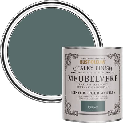 Rust-Oleum Groen Chalky Finish Meubelverf - Diepe Zee 750ml