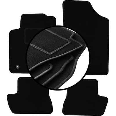 Complete set veloursmatten voor: Citroen C2 hatchback (2003-2009)