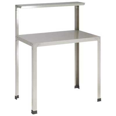 vidaXL - Planttafel - 100 - x - 50 - x - 104 - cm - Roestvrij - staal - zilver