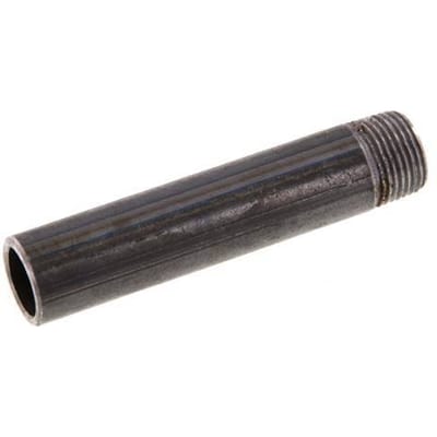 R 3/8'' Buitendraad x 17.2mm Stalen Pijpnippel met Las uiteinde 50 Bar DIN 2982 - 80mm [2 Stuks]