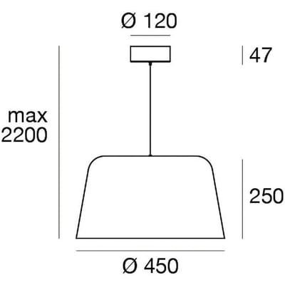 Linea Light LED hanglamp Delfi_P, zwart, Ø 45 cm, metaal