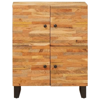 vidaXL - Bijzetkast - Bruin - 60 - x - 33 - x - 75 - cm - Massief - Mango - Hout