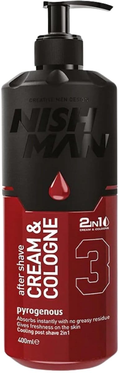 Nishman After Shave Cream Cologne 03 Pyrogenous 400ml - 2-in-1 barberformule