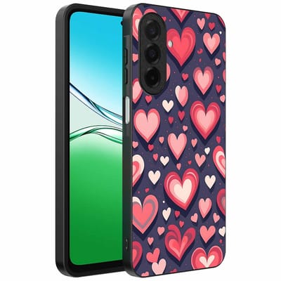 Geschikt voor Oppo A5 Telefoonhoesje met Hartjes Opdruk - TPU Backcover Case With Heart Design - Smartphonica geschikt voor Oppo A5