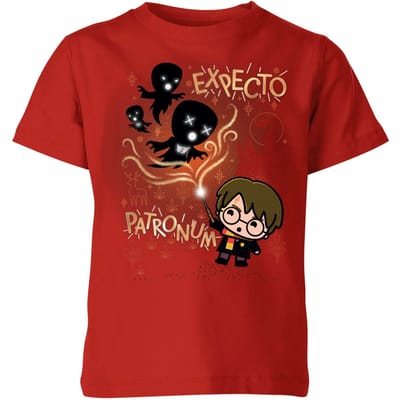 Harry Potter Kids Expecto Patronum Kids' T-Shirt - Red - 98/104 (3-4 jaar)