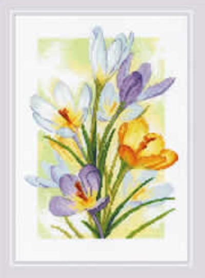 RIOLIS Spring Glow - Crocuses borduren (pakket) 2190