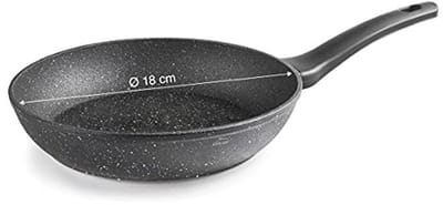 Koekenpan Ø 18 cm - Antiaanbaklaag en Ergonomische Handgreep