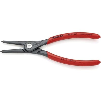 Knipex 49 11 A4 Precisie-borgveertang Geschikt voor borgringen Buitenringen 85-140 mm Puntvorm Recht