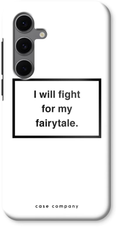 Case Company® - Hoesje geschikt voor Samsung Galaxy S24 FE hoesje - Fight for my fairytale - Tough Case - Maximale Bescherming alle Kanten en Schermrand