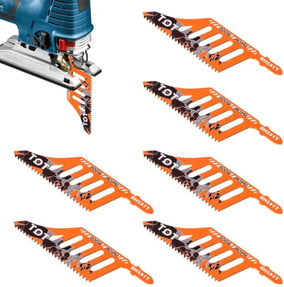 Professionele Jigsaw Blades voor Kurk, Multiplex en Vezelplaat - T-Shank Zaagbladen, Geschikt voor Houtbewerking en Scrollzaag, 11 TPI