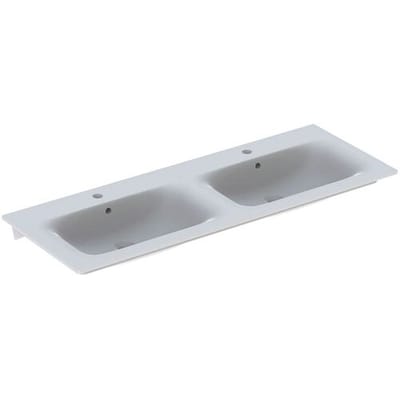 Geberit Renova Plan double furniture washbasin 130 x 48 cm 122230000