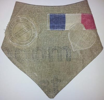 Toetie & Zo Handgemaakte Slabber, bandana PTT Post, slab, slabbetje, kraamcadeau