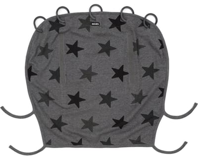 Dooky Universal Cover Zonnescherm Kinderwagen - UV bescherming voor je kind - Zonnedoek Buggy - Grey Stars