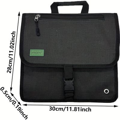 Vliegtuigstoel Rugleuning Organizer, Opbergtas met Meerdere Vakken voor Treinreizen Maaltijdhouder, 1 Pak black