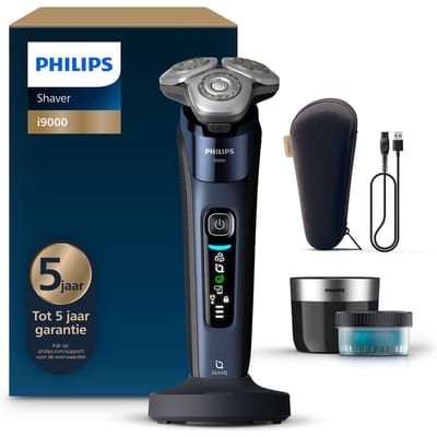 Philips Shaver i9000 Elektrisch Scheerapparaat Voor Mannen - Met Quick Clean Pod - Blauw - X9003/30