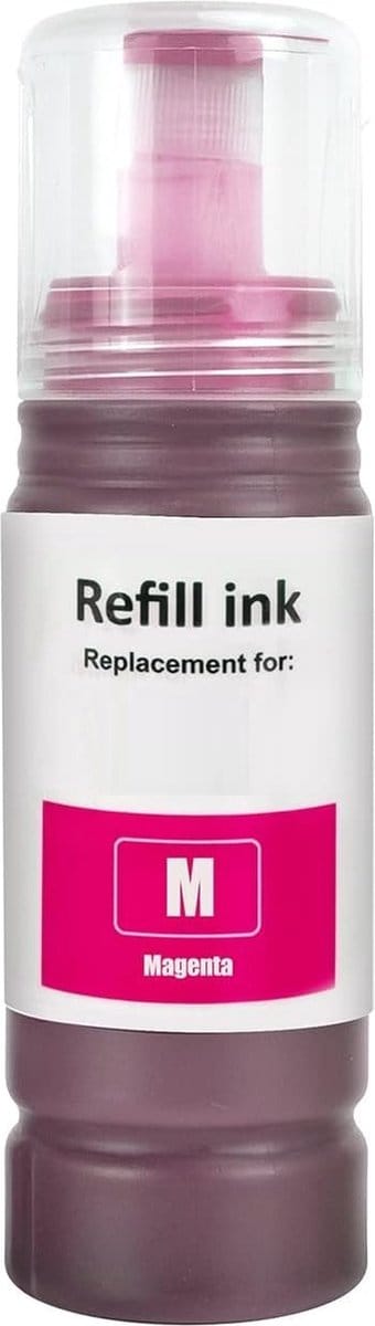 Huismerk geschikt voor Epson T6643 Magenta Inktfles - Geschikt voor EcoTank ET-2500 - ET-2550 - ET-2600 - ET-2650 - ET-4500