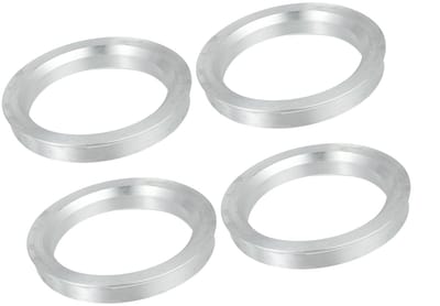 Dailygoods- Middennaaf Ringen - 4 Stuks - Aluminiumlegering - Binnendiameter 56,1 mm - Buitendiameter 71,6 mm - Schokbestendig - Nauwkeurige Verbinding - Naafringen