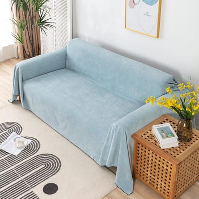 Brede Toepassing Sofa Deken Effen Kleur Groot Formaat Meubelhoes Duurzame Stof Krasbestendig Woonkamer Decor 30x50cm-Pillowcase