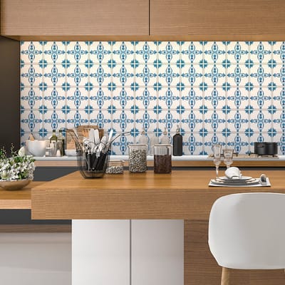 Zelfklevende tegelstickers voor keuken en badkamer - 30 Delft Amersfoort tegelstickers - 30 stickers 20x20cm