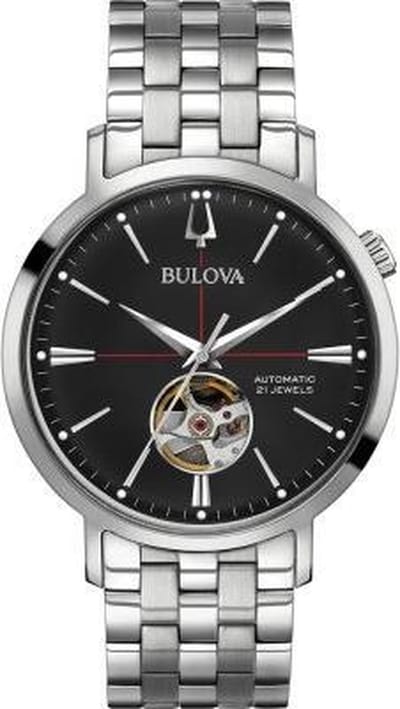 Bulova Aerojet Horloge - Bulova heren horloge - Zwart - diameter 41.2 mm - roestvrij staal